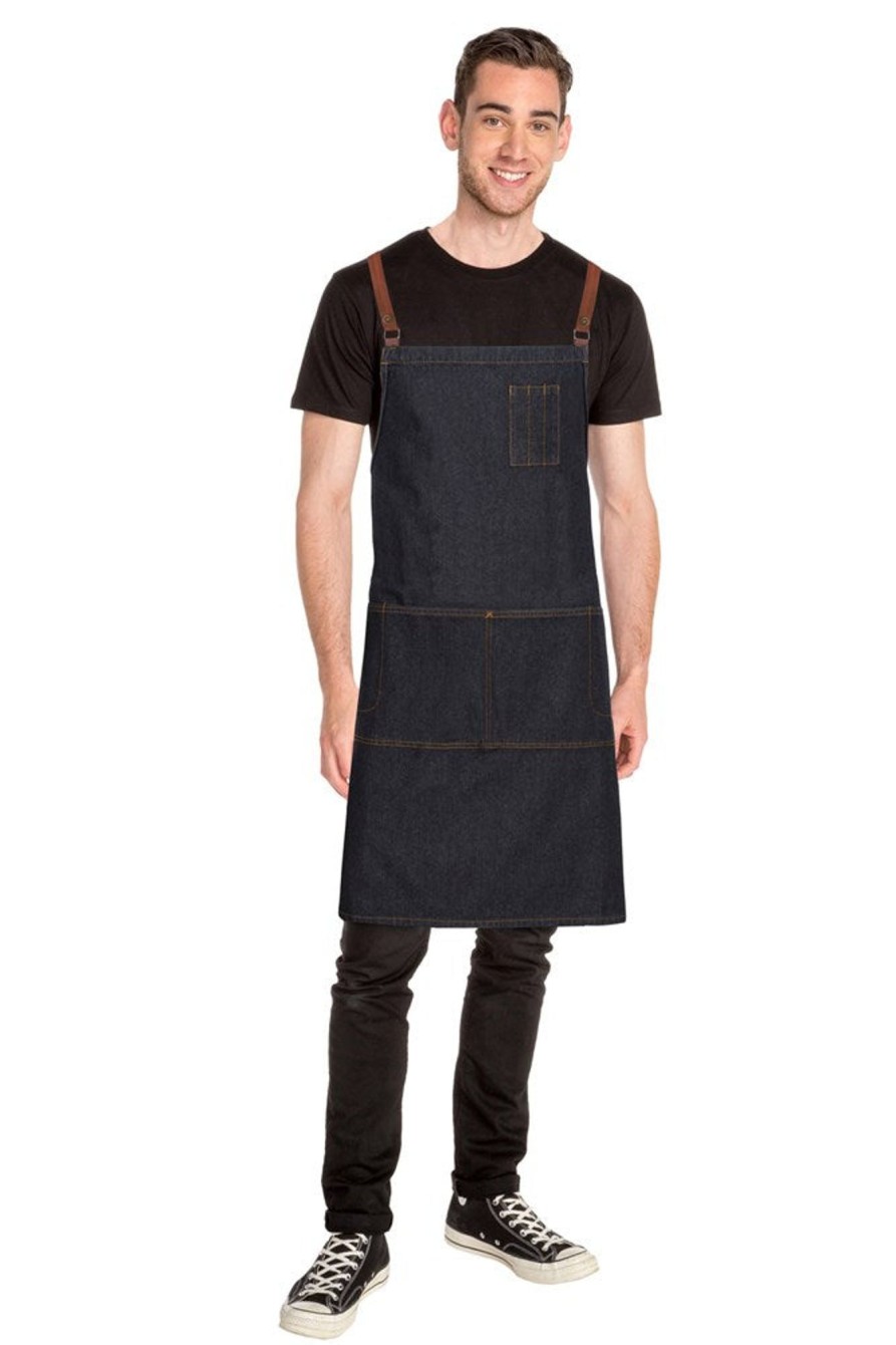 Uniforms Chef Works | Apron Bib Cross Back Memphis Black