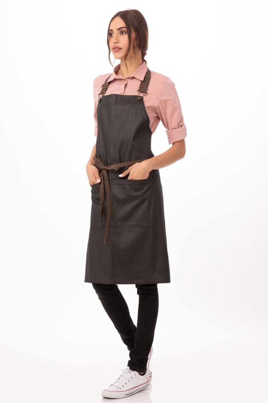 Uniforms Chef Works | Apron Bib Bolder Black