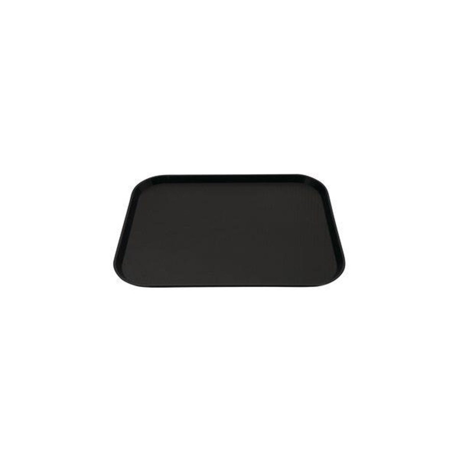 Servingware trenton | Non-Skid Serving Tray | 300X400Mm Black