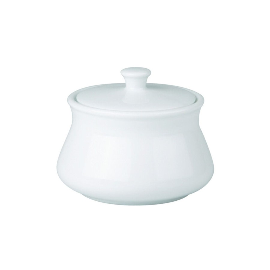 Crockery Royal Porcelain | Sugar Bowl With Lid | 250Ml White