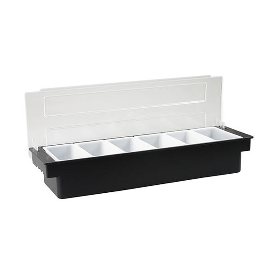 Barware trenton | Condiment Dispenser 6 Holders Black