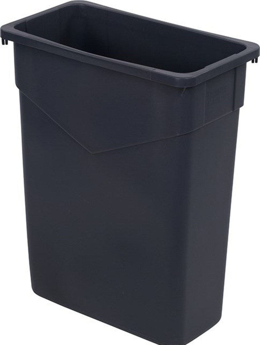 Cleaning Aitkens | Carlisle Trimline Rectangle Waste Bin 57Ltr Grey