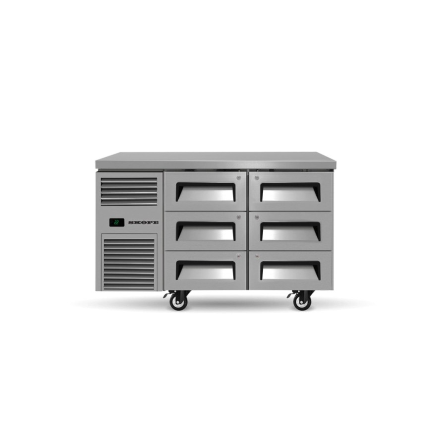 Refrigeration Skope | Reflex Chiller Underbench 6 Drawers