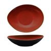 Crockery Luzerne | Rustic Oval Share Bowl | 280X215Mm Crimson