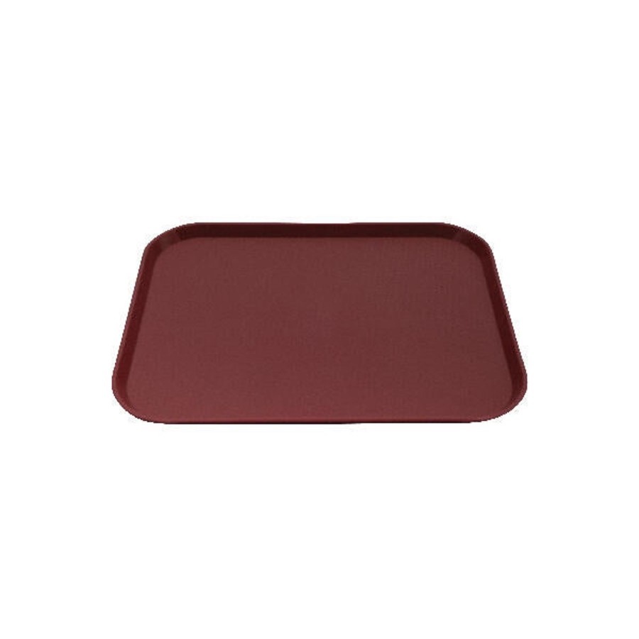 Servingware trenton | Non-Skid Serving Tray | 350X450Mm Burgundy