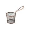 Servingware Moda | Round Service Basket 80X90Mm Antique Copper