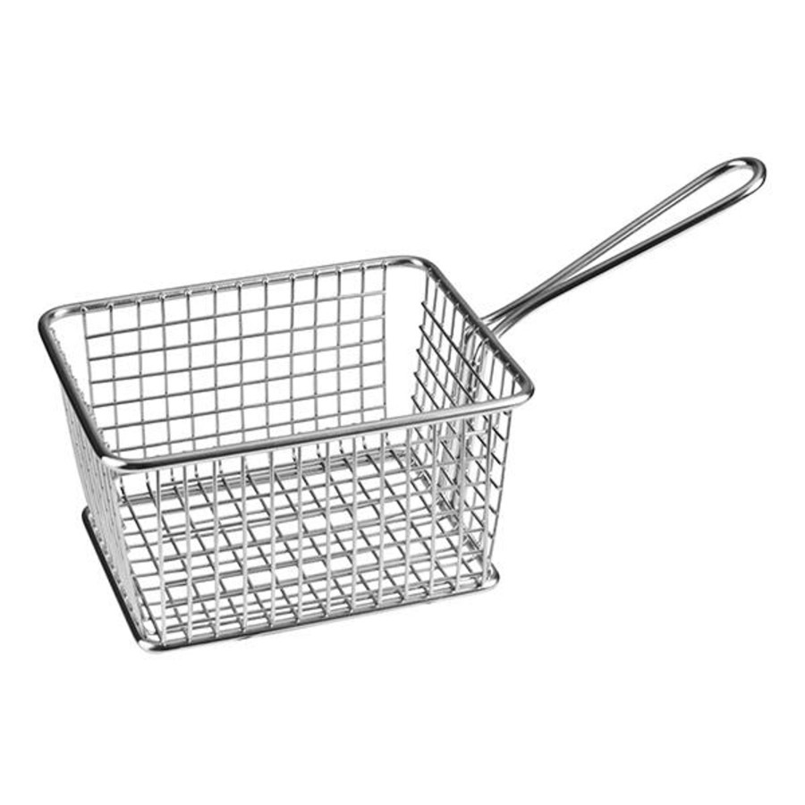 Servingware Athena | S/S Rectangular Service Basket 142X114X78Mm