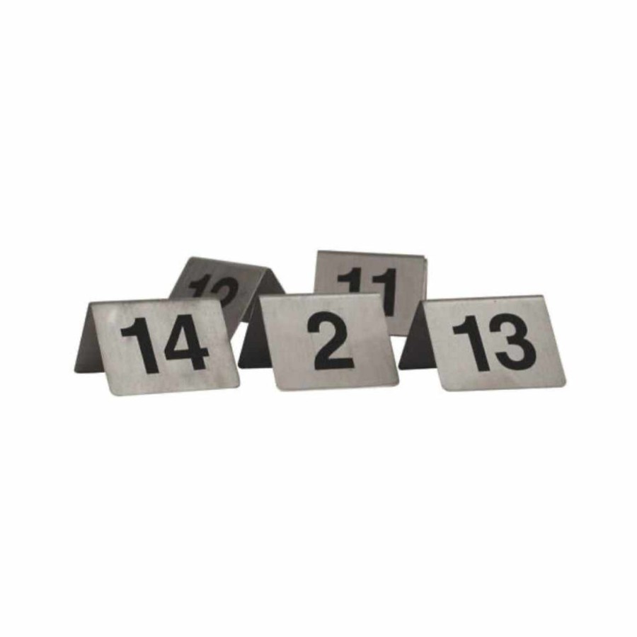 Servingware trenton | A Frame Table Number S/S Set 81-90 Stainless Steel