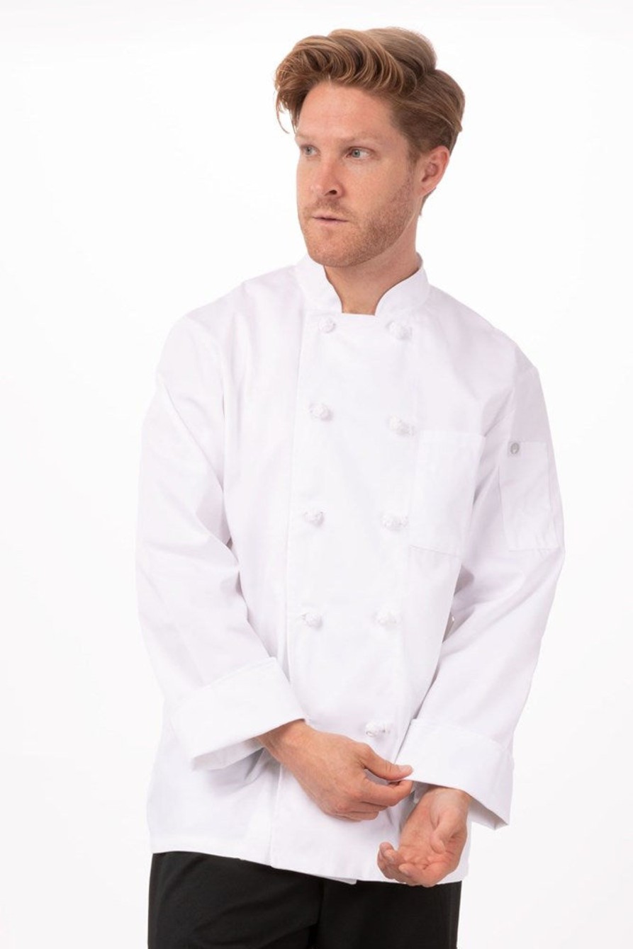 Uniforms Chef Works | Chef Jacket Bordeaux White | Medium