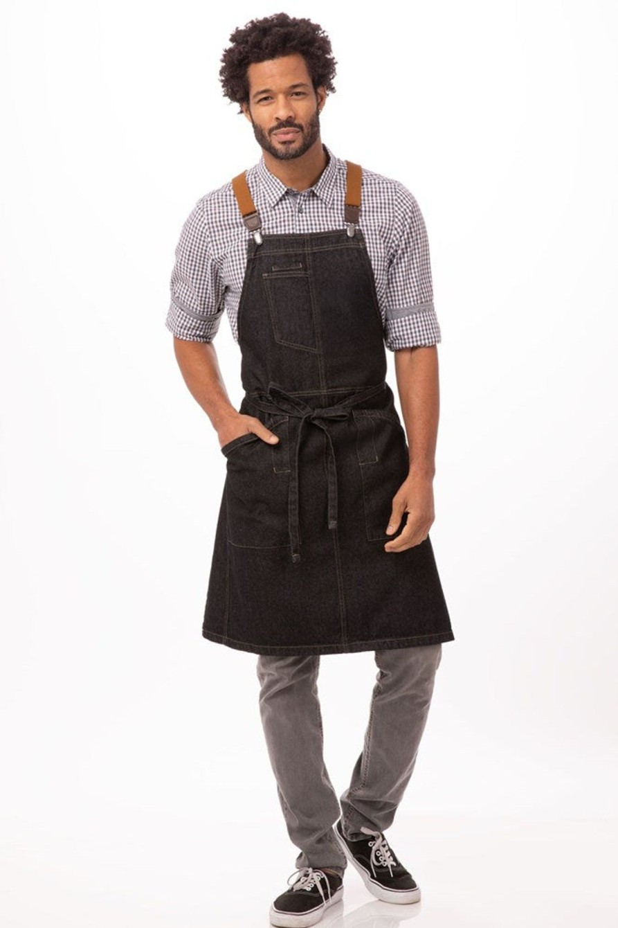 Uniforms Chef Works | Apron Bib Berkeley Black