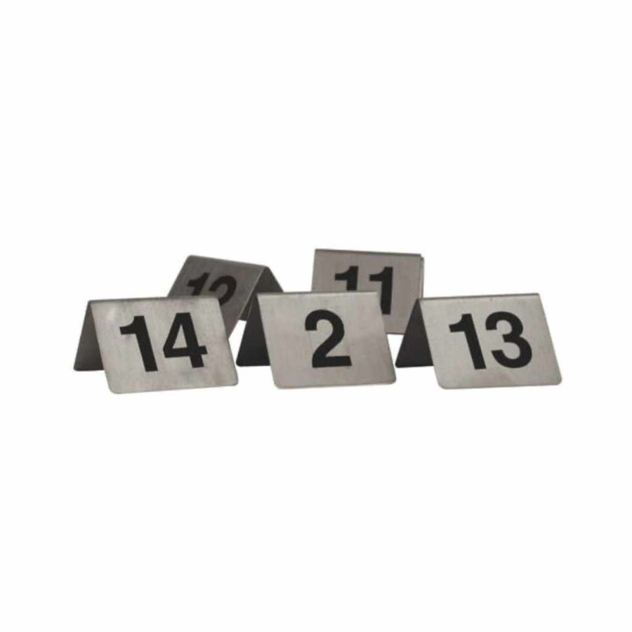 Servingware trenton | A Frame Table Number S/S Set 21-30 Stainless Steel