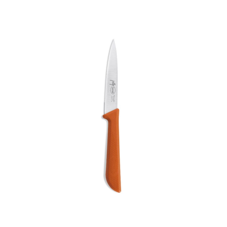 Chefs Knives Sanelli | Paring Knife Serrated | 110Mm Orange