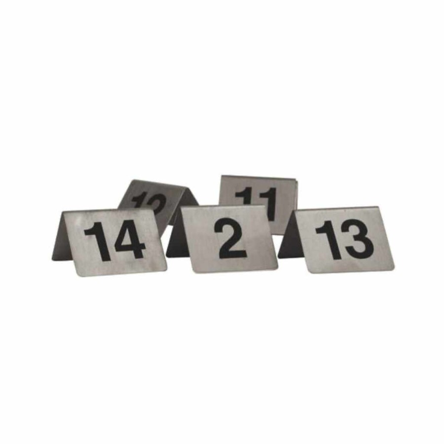 Servingware trenton | A Frame Table Number S/S Set 1-10 Stainless Steel