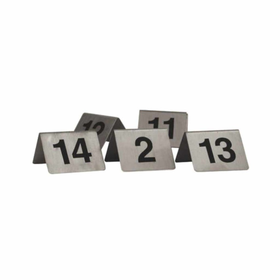 Servingware trenton | A Frame Table Number S/S Set 41-50 Stainless Steel