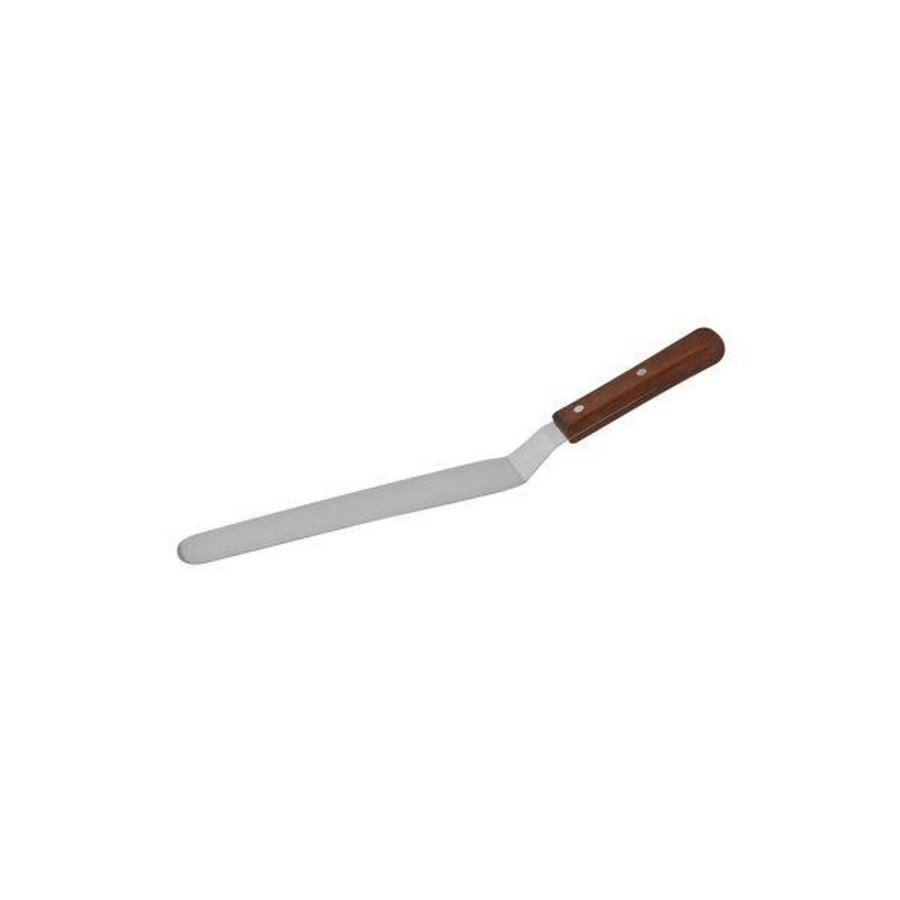 Kitchenware trenton | Pallet Knife S/S Wooden Handle | Cranked 250Mm