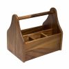 Servingware Moda | Artisan Cutlery Caddy Acacia Wood 230X155X200Mm