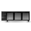 Refrigeration Skope | Backbar Counterline Underbench Chiller 3 Glass Swing Door Black/White