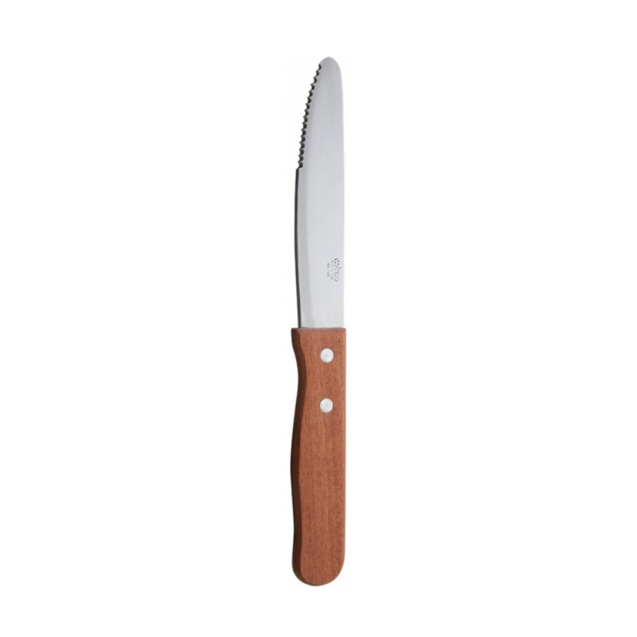 Cutlery trenton | Steak Knife Jumbo S/S Blade | Wooden Handle 250Mm