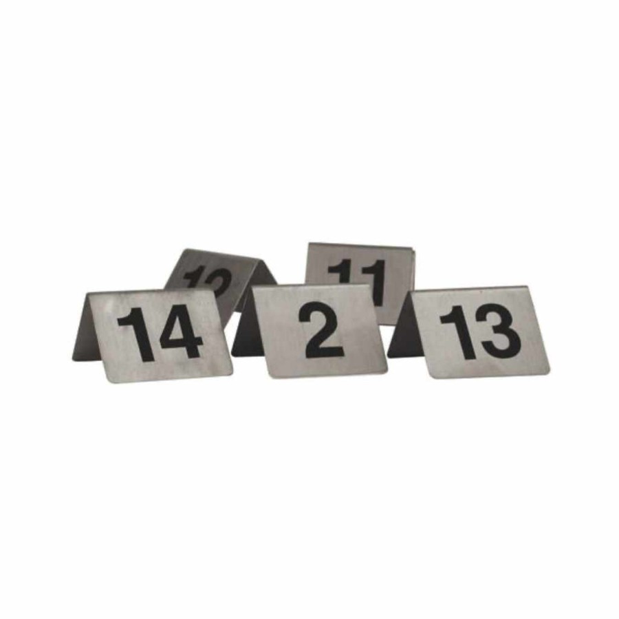 Servingware trenton | A Frame Table Number S/S Set 31-40 Stainless Steel