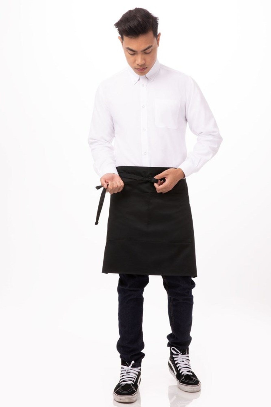 Uniforms Chef Works | Apron 1/2 Black