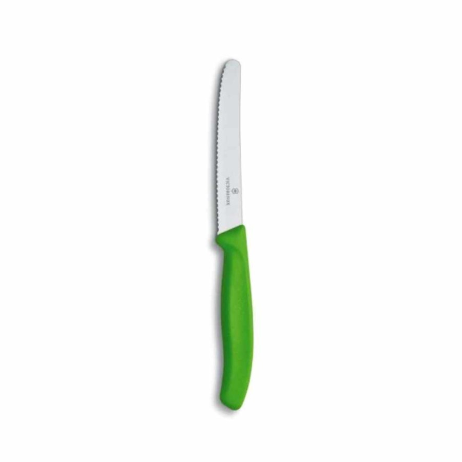 Chefs Knives Victorinox | Tomato Knife | Wavy 110Mm Green