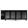 Refrigeration Skope | Backbar Underbench Chiller 4 Swing Doors Black/White