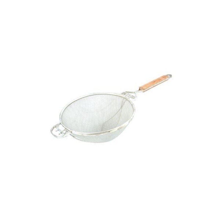 Barware trenton | Double Mesh Strainer | Wood Handle 300Mm