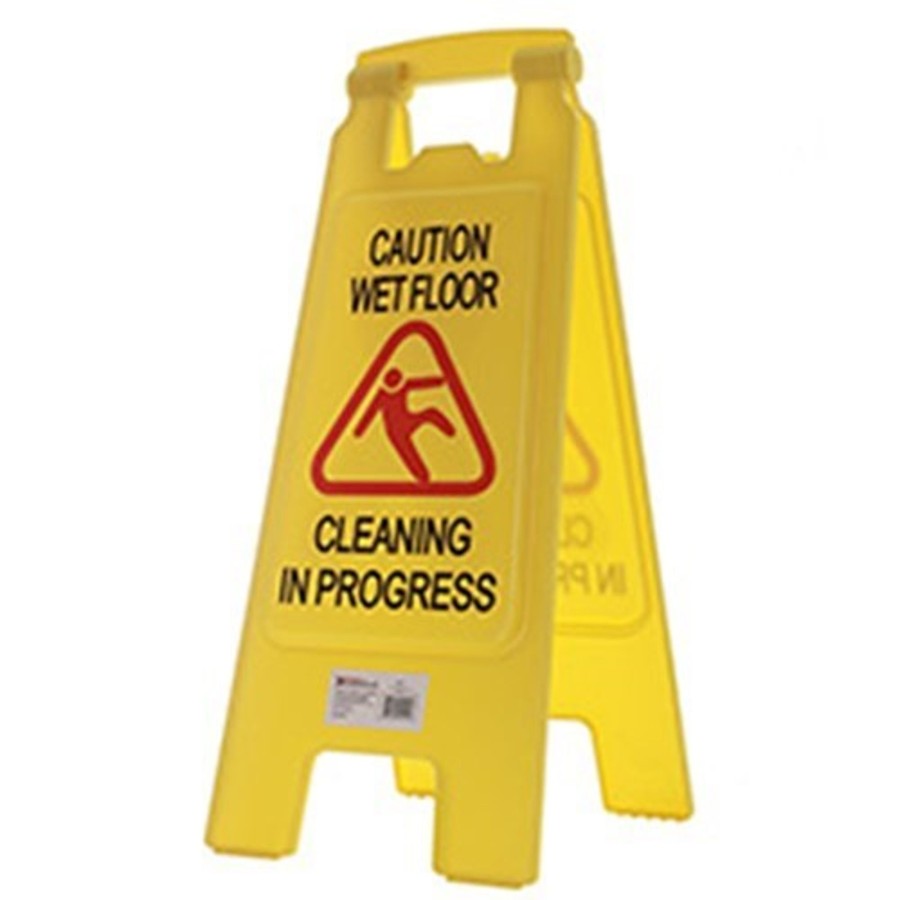 Cleaning Aitkens | Wet Floor Sign Yellow