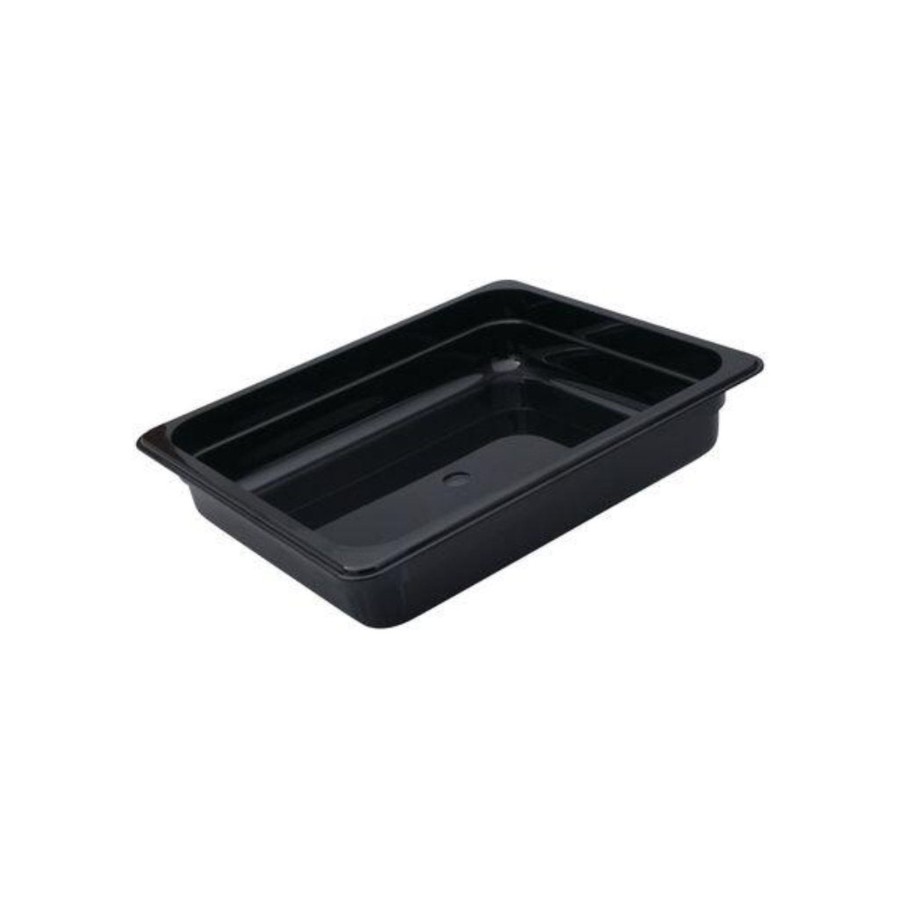 Kitchenware trenton | Steam Pan Poly 1/2 | 100Mm Black