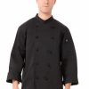 Uniforms Chef Works | Chef Jacket Basic Black Montpellier Xl