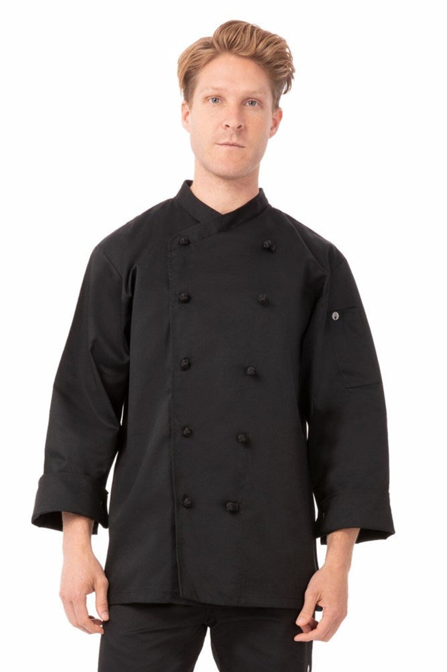 Uniforms Chef Works | Chef Jacket Basic Black Montpellier Xl