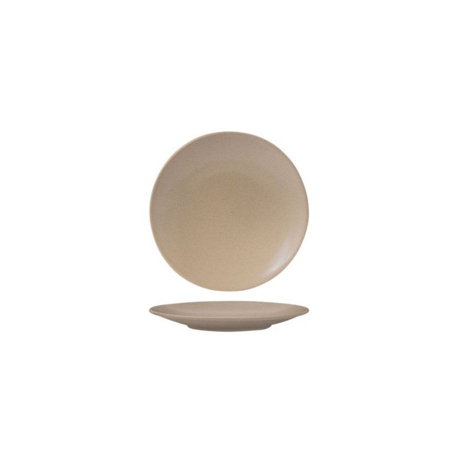 Crockery Zuma | Coupe Tapas Plate | 130Mm Sand